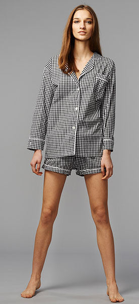 Maya Check Short Pajama Set