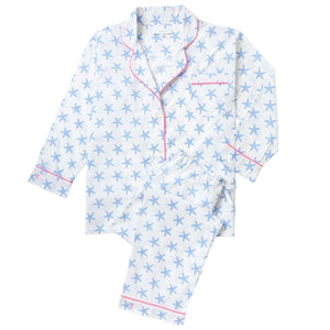 Lorient Block Print Long Pajama Set - Sale