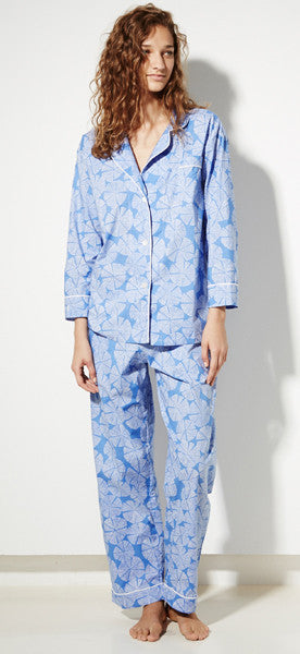 Lorient Block Print Long Pajama Set - Sale