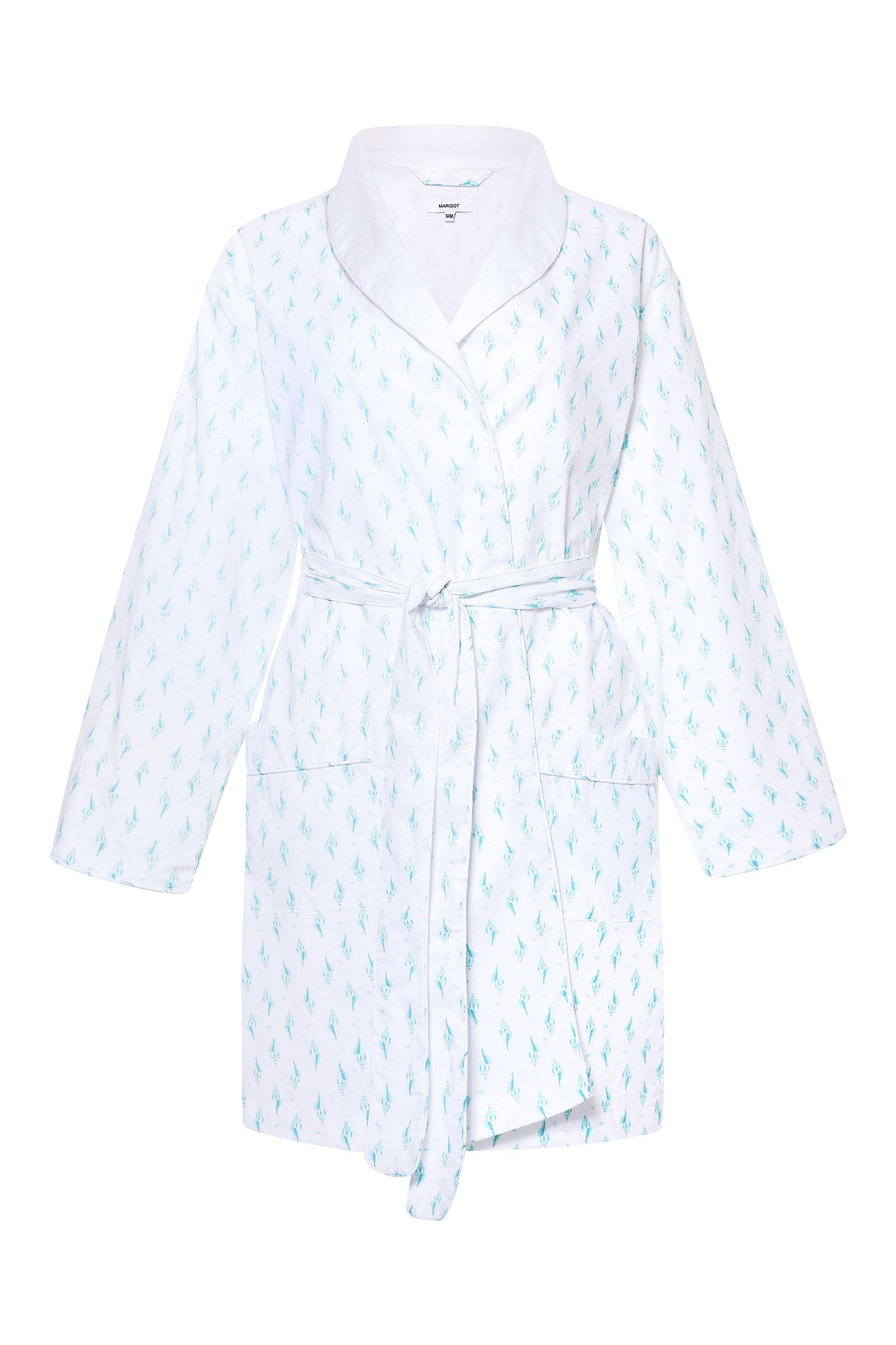 Diop. The Mud White Wax Print Robe Small