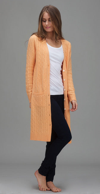 Classic Long Cable Sweater
